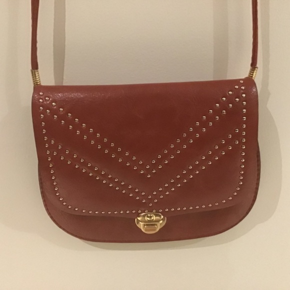 Red and Studded Small Crossbody Purse - Picture 4 of 7